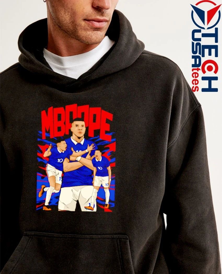 Kylian Mbappe No. 10 France FC art shirt