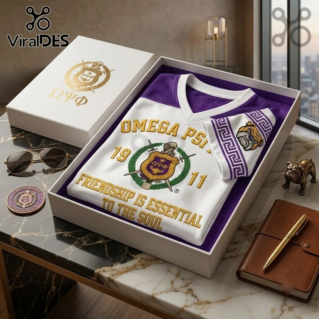 Omega Psi Phi 1911 Mascot V-Neck T-Shirt