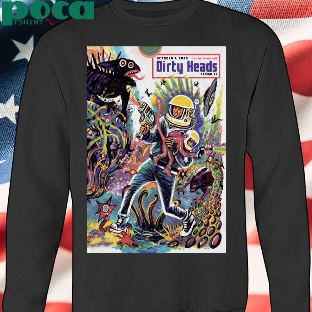 Dirty Heads Oct 7 2025 Fresno Fairgrounds in Fresno CA Poster T-shirt