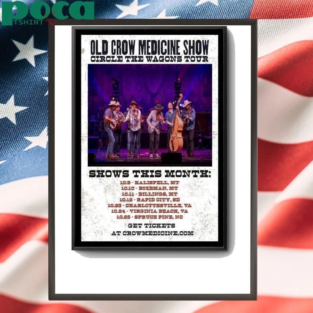 Old Crow Medicine Show October 2025 Poster shirt