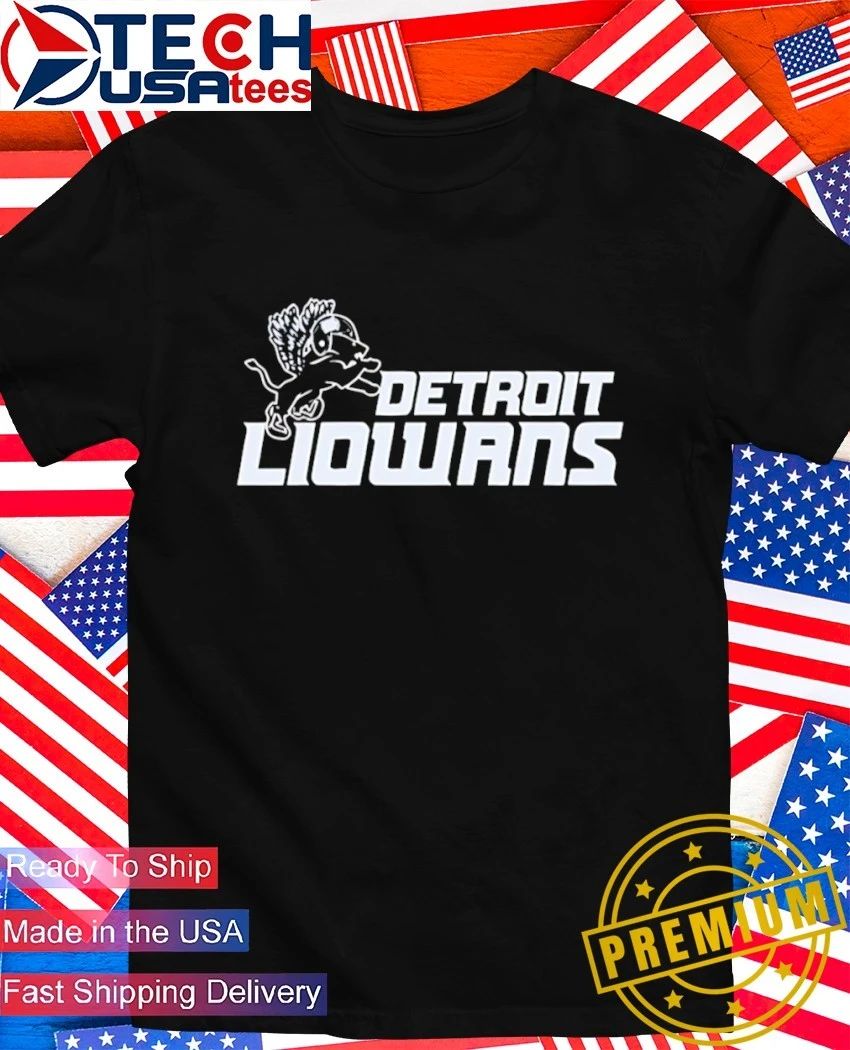 Detroit Liowans logo shirt