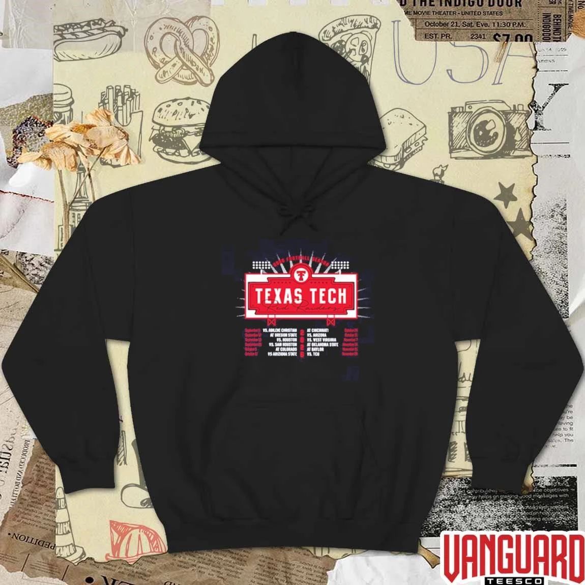 Texas Tech Red Raiders Pop Up Shop Now 2026 NCAA Football Schedule t-shirt