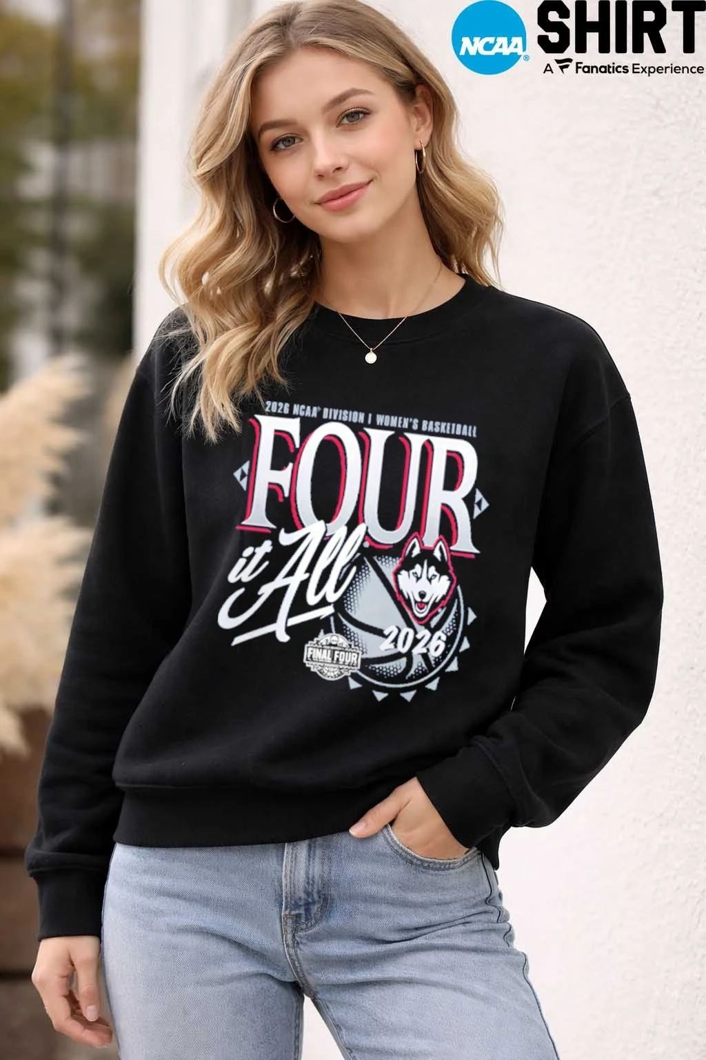 UConn Huskies 2026 NCAA Women’s Basketball March Madness Final Four It All T-Shirt
