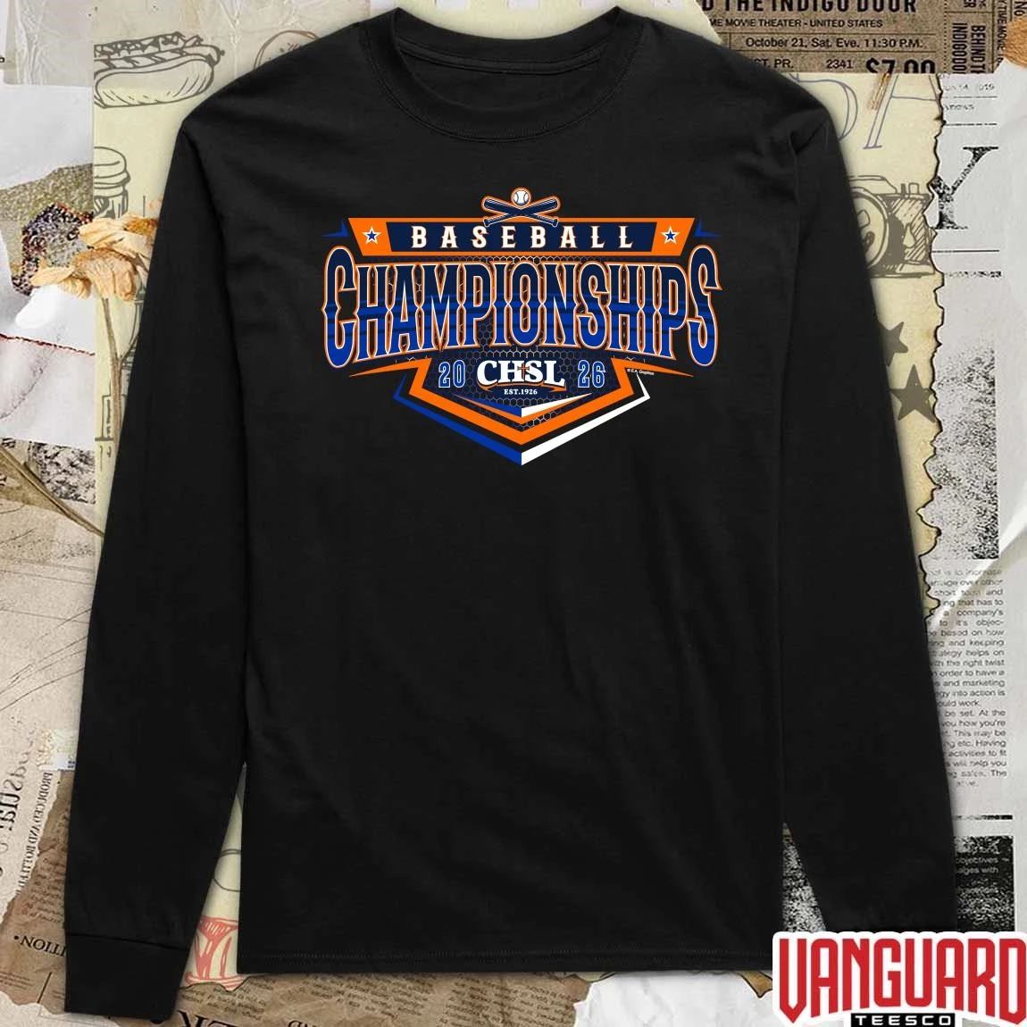2026 CHSL Baseball Championships Logo t-shirt