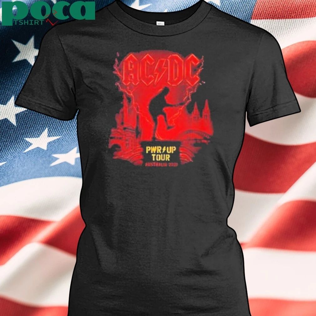 ACDC PWR Up Australia Tour 2025 Cities Tour Dates shirt