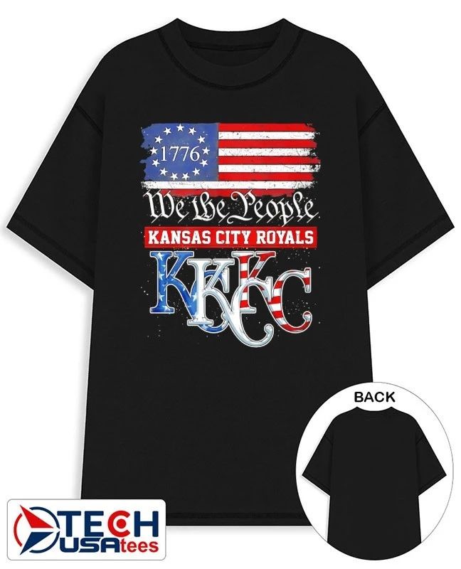 We The People Kansas City Royals 1776 USA flag shirt