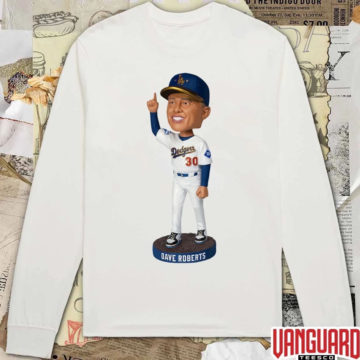 Dodgers Dave Roberts Bobblehead 2026 Giveaways t-shirt