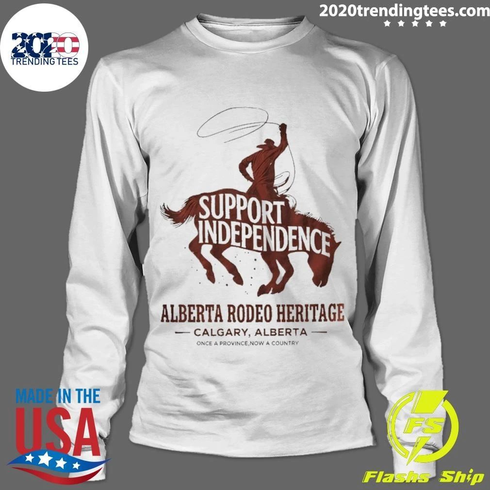 Stampede Rider Free Alberta Support Independence Shirt