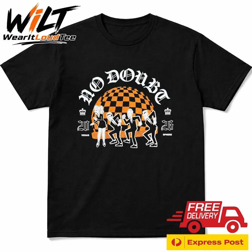 No Doubt Live At Sphere Las Vegas 2026 Concert Cartoon Ska Band Shirt