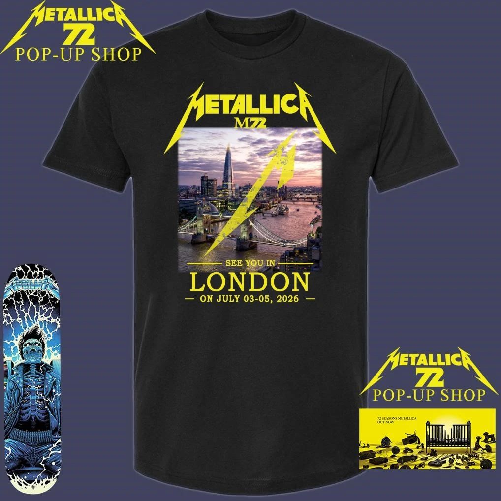 Metallica M72 See You In London On July 3-5, 2026 T-Shirt
