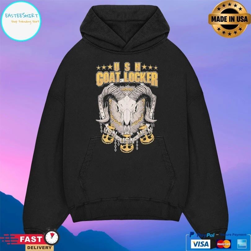 United States Navy Goat Locker Usn Skull T-shirt