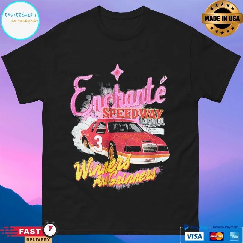 Enchante Speed Way Motel Winners Are Grinners T-shirt