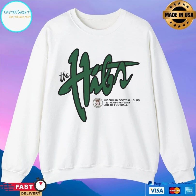 The Hibs Hibernian Football Club Anniversary 150th Art Of Football T-shirt