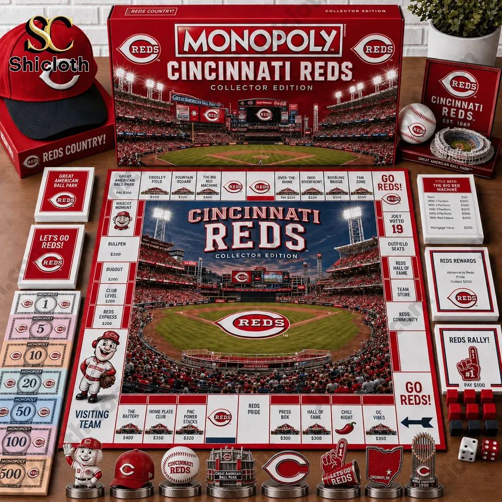 Cincinnati Reds Collector’s Edition Monopoly Board Game