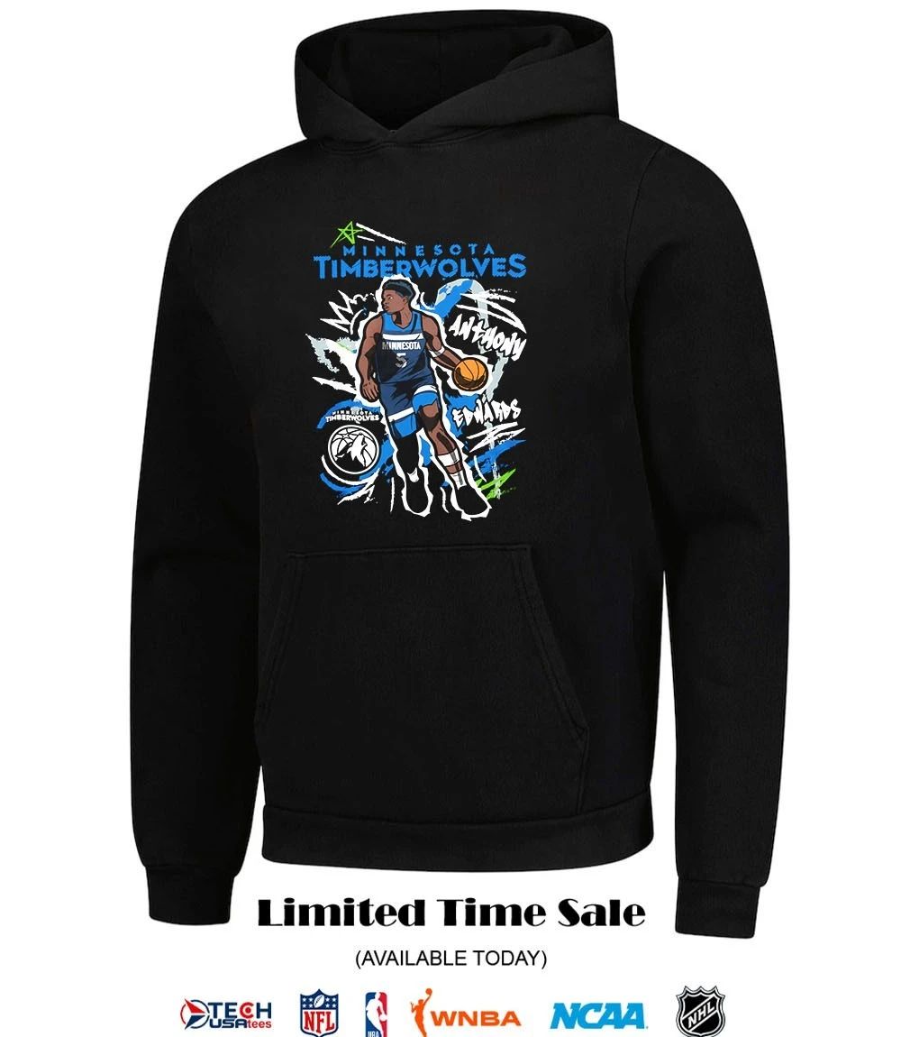 Anthony Edwards Minnesota Timberwolves Basketball graphic shirt