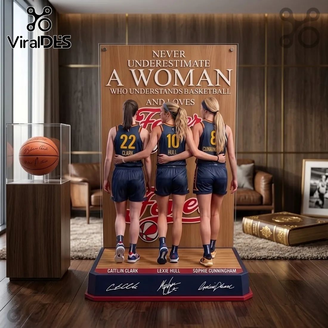 Indiana Fever Caitlin Clark Lexie Hull Acrylic Plaque