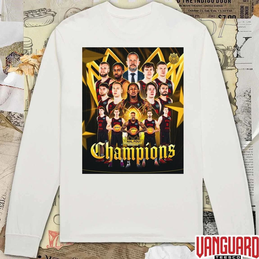 BC Rytas Vilnius 2026 Basketball Champions League Final Four held in Badalona Poster t-shirt