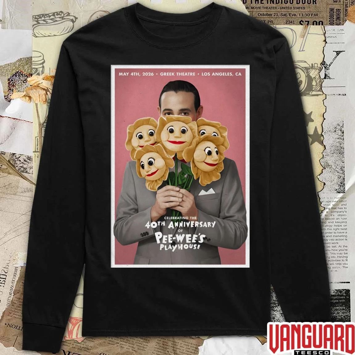 Pee-wee Herman Greek Theatre, Los Angeles CA May 4 2026 Poster t-shirt