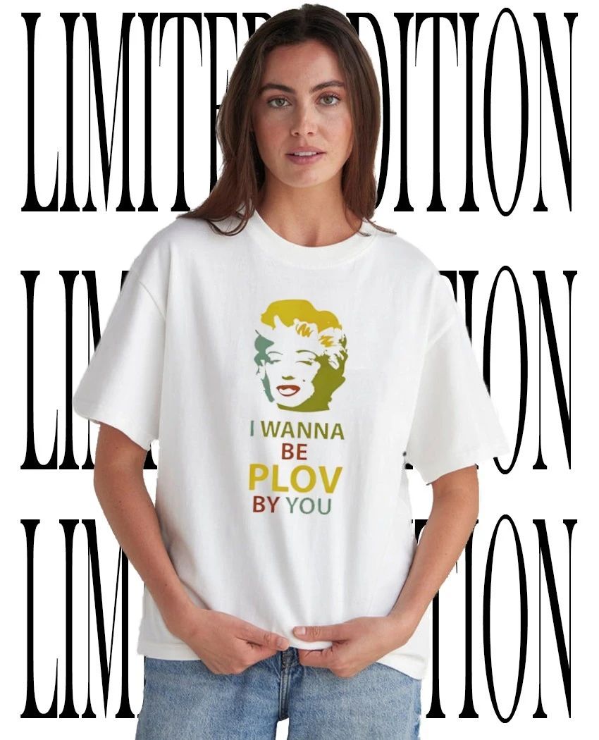 Marilyn Monroe I Wanna Be Plov By You Funny Pun Food Parody Pop Art shirt