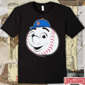 New York Mets Mitchell And Ness Youth Big Face Mascot MLB Baseball t-shirt