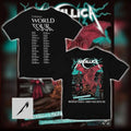 Metallica M72 Tour Cardiff 2026 Red Dragon Black T-Shirt