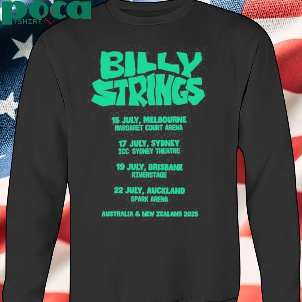 Billy Strings 2025 Tour Australia and New Zealand Shirt