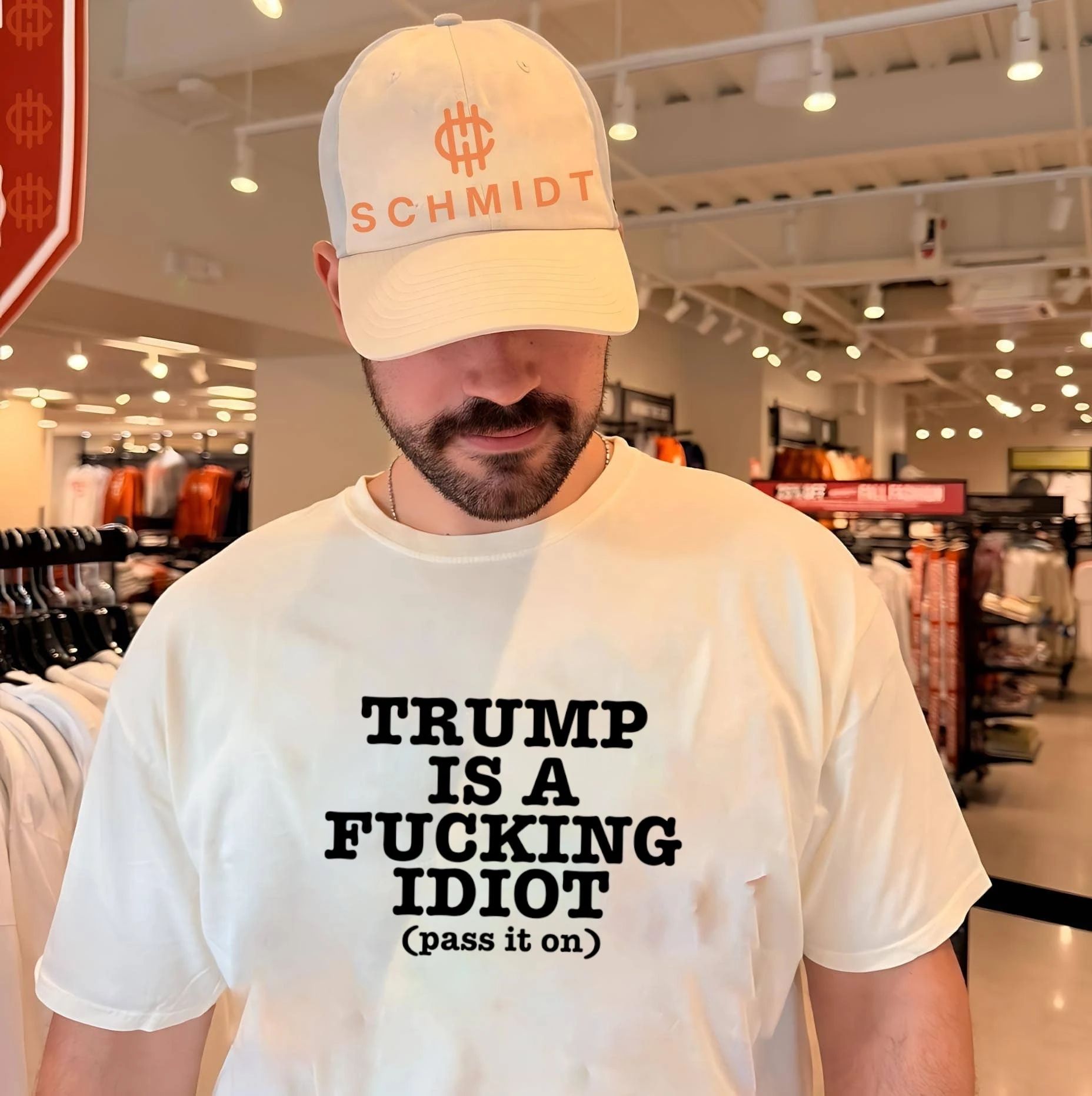 Trump Is a Fucking Idiot Pass It On Political Slogan shirt