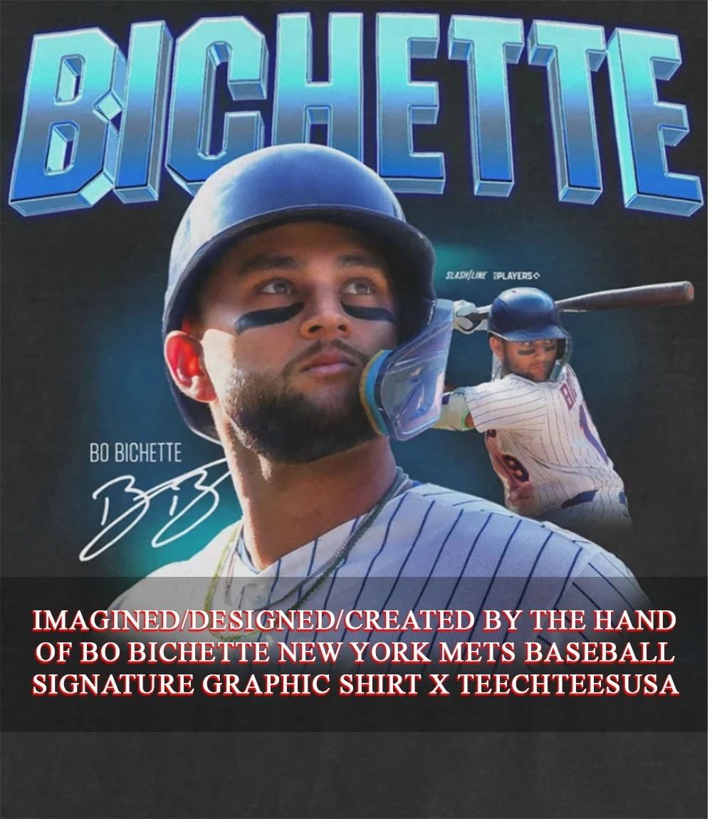 Bo Bichette New York Mets Baseball signature graphic shirt