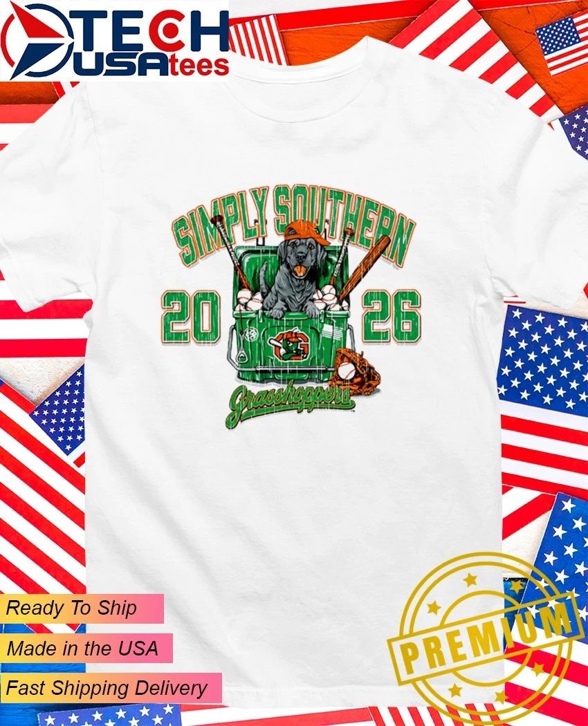 Greensboro Grasshoppers Baseball Simply Southern 2026 vintage logo shirt