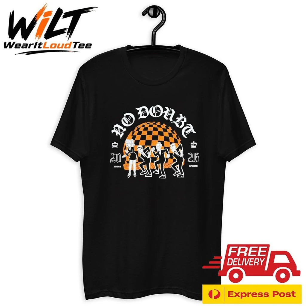 No Doubt Live At Sphere Las Vegas 2026 Concert Cartoon Ska Band Shirt