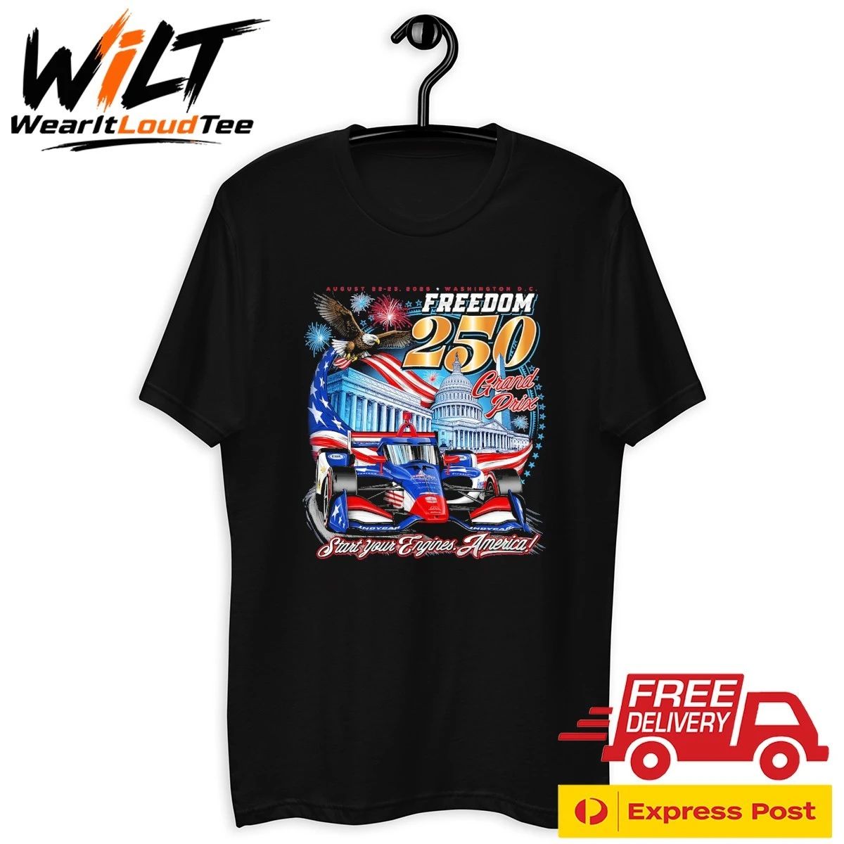 2026 Freedom 250 Grand Prix Start Your Engines America Shirt