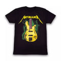 Metallica Robert Trujillo M72 Yellow Bass Green Lightning Black T-Shirt