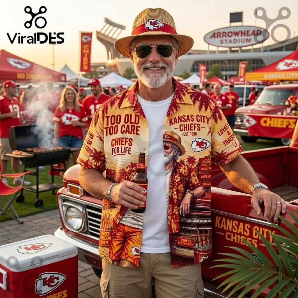 Kansas City Chiefs Too Old To Care Hawaiian Shirt