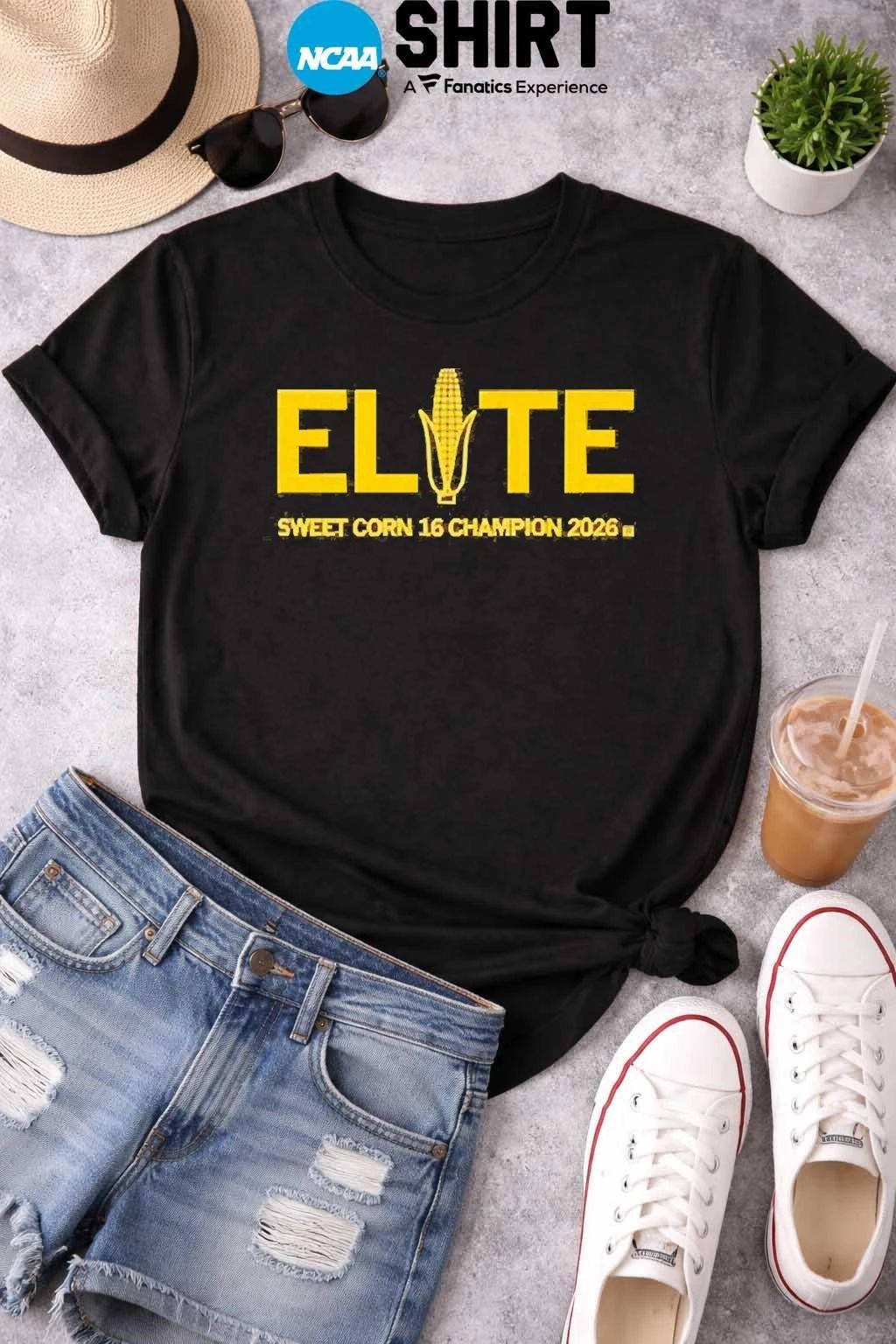 Iowa Hawkeyes Elite Sweet Corn 16 Champion 2026 Shirt