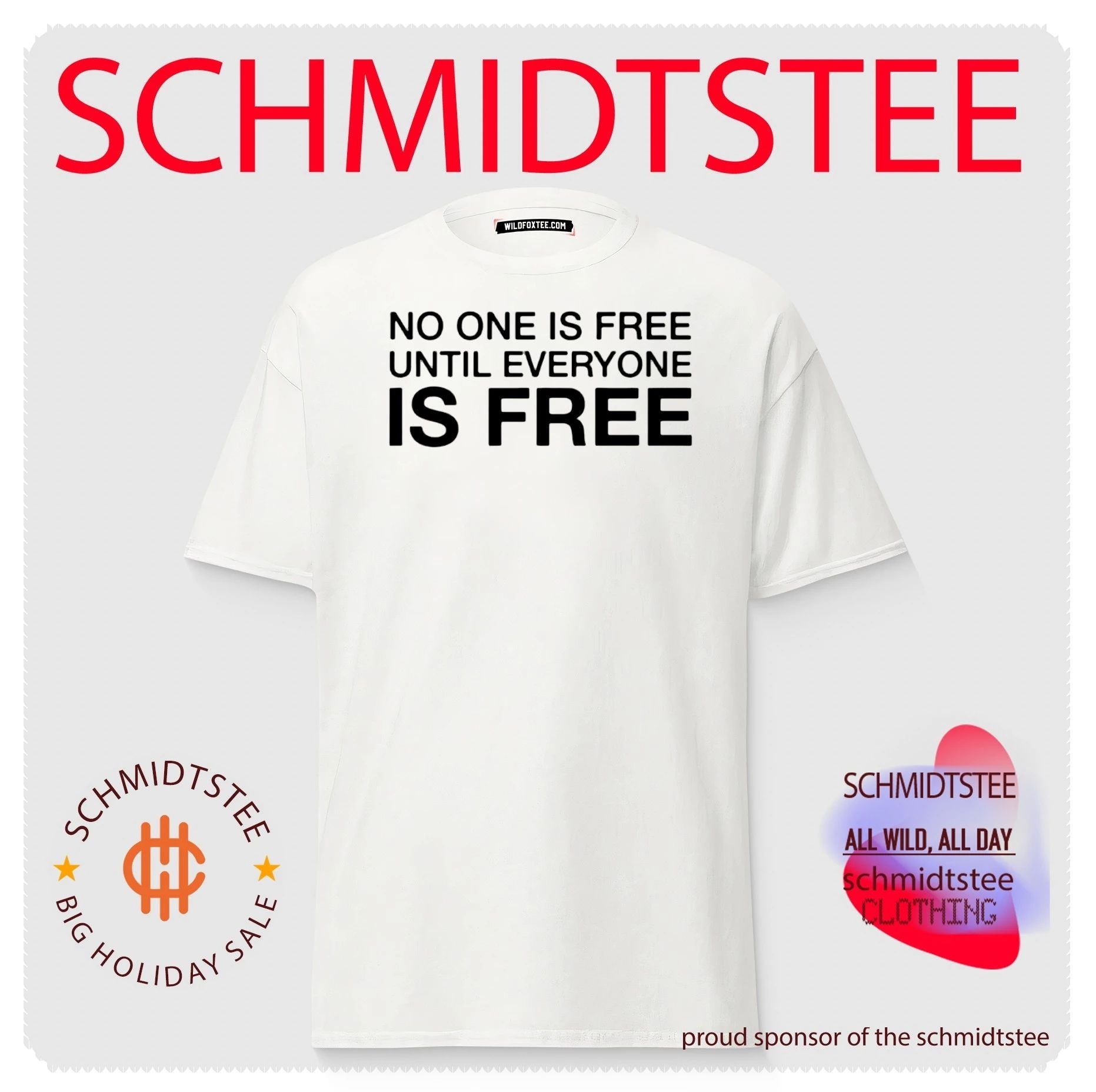 No One Is Free Until Everyone Is Free human rights shirt