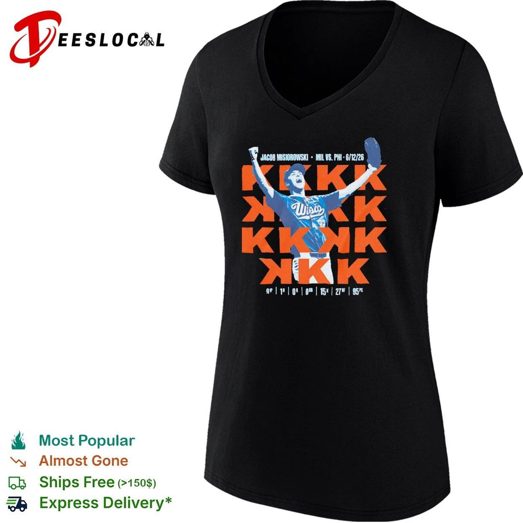 Jacob Misiorowski Milwaukee Brewers KKKKKKKKKKKKKKK Perfect Game Shirt T-shirt