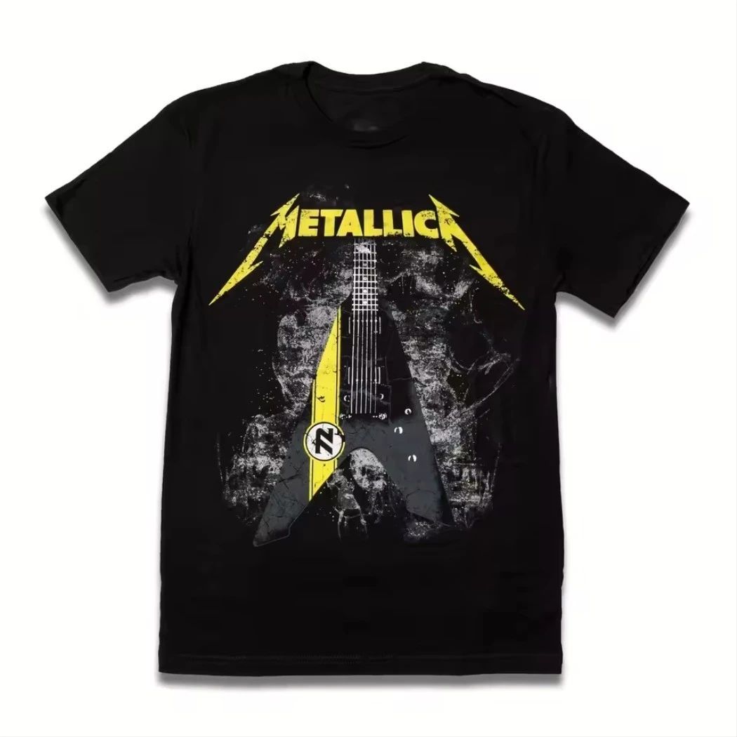 Metallica James Hetfield Vulture Guitar T-Shirt – M72 Heavy Metal Band Graphic Tee