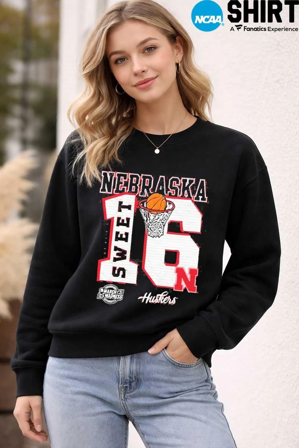 Sweet 16 Nebraska Cornhuskers 2026 NCAA Men’s Basketball Shirt