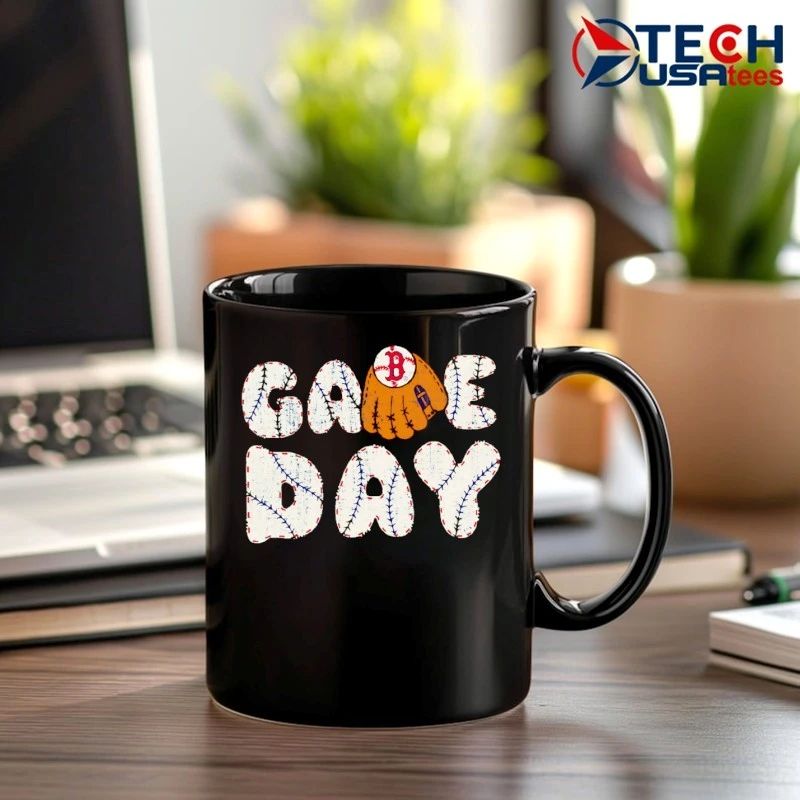 Game Day Boston Red Sox Baseball MLB glove shirt