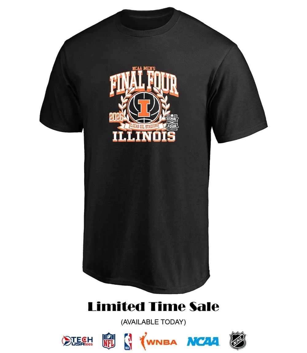 Illinois Fighting Illini Final Four 2026 NCCA Men’s Basketball logo shirt