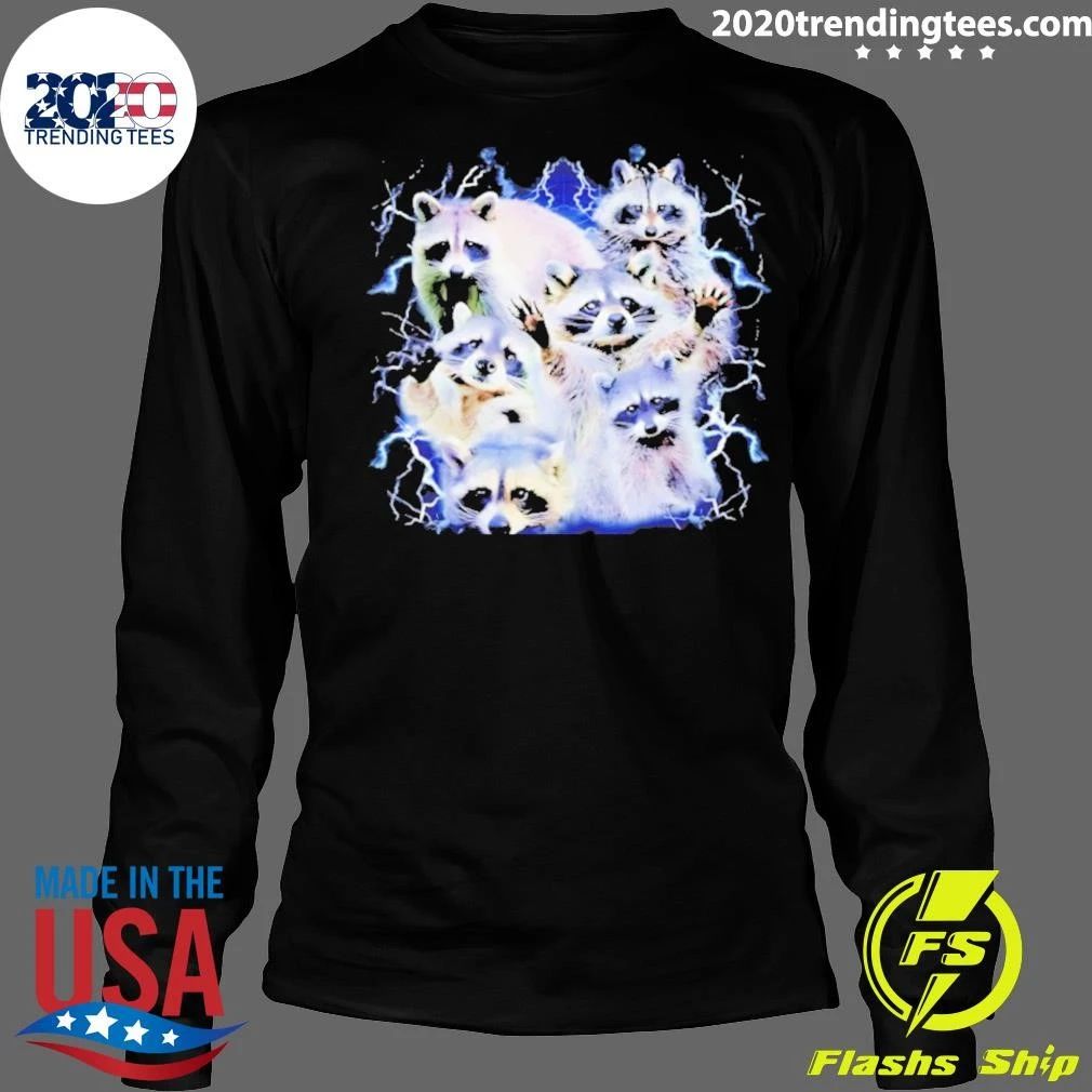 I Love Racoon Lightning 90s Bootleg Shirt