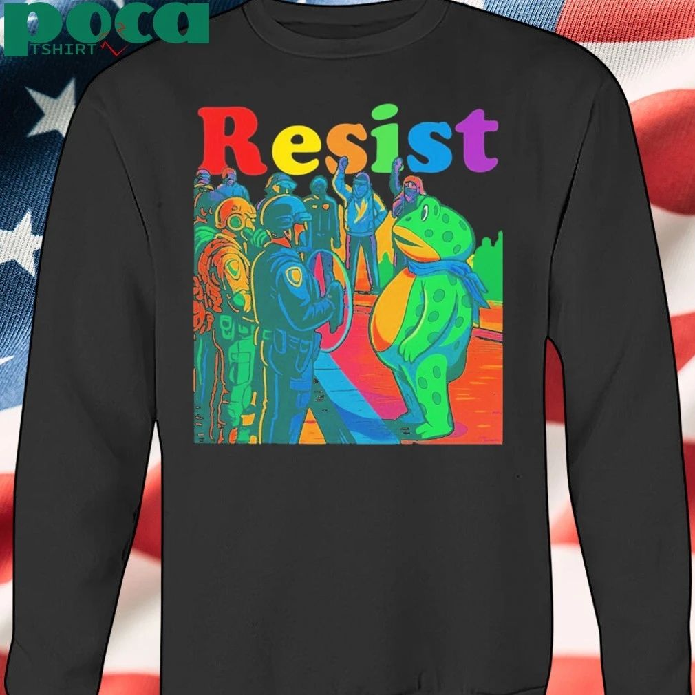 Portland Frog Rage Against Resist Art T-shirt