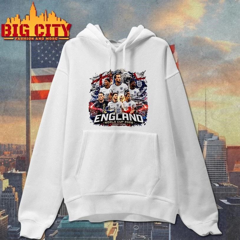 Cinematic England Three Lions World Cup 2026 Squad T-Shirt