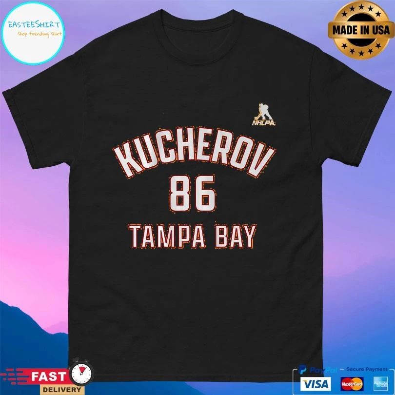 Nikita Kucherov Tampa Bay Lightning Creamsicle Name And Number T-shirts