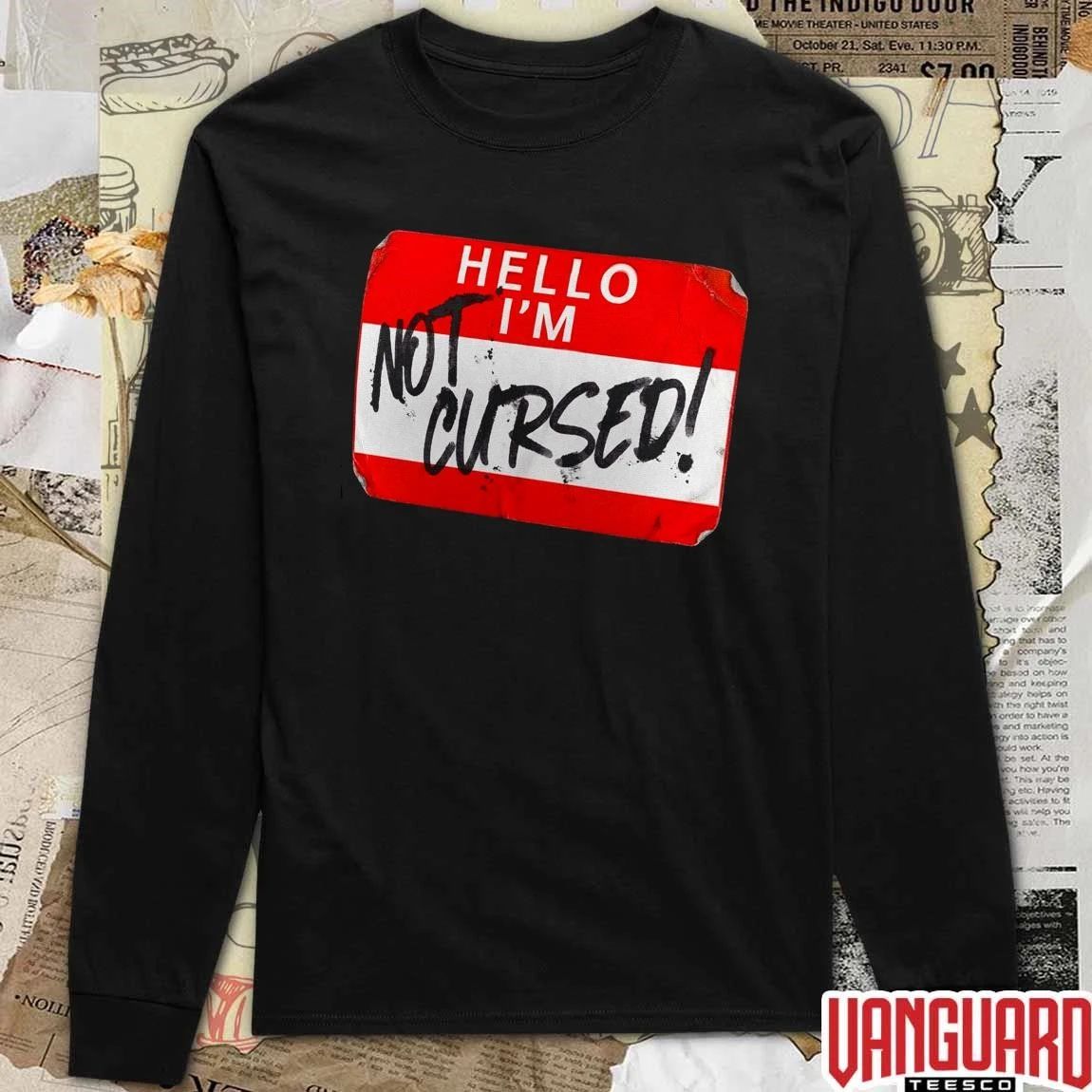 The Miz Hello I’m Not Cursed Name Tag t-shirt