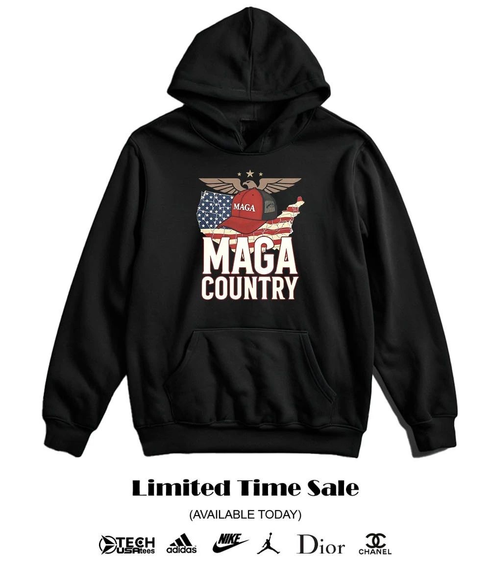 MAGA Country Patriotic American Map USA Flag shirt