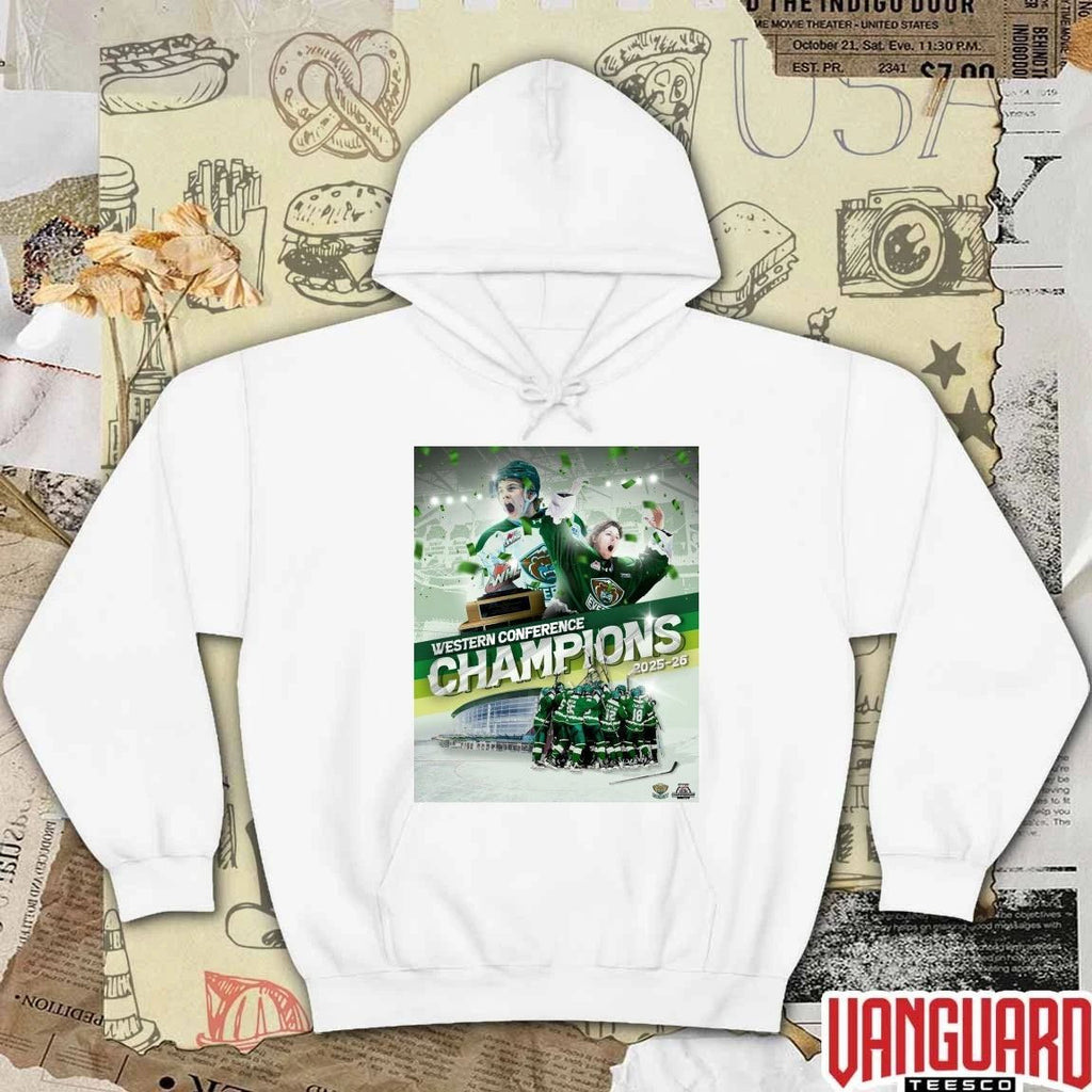 Everett Silvertips 2026 Western Conference Champions 2025-26 Poster t-shirt