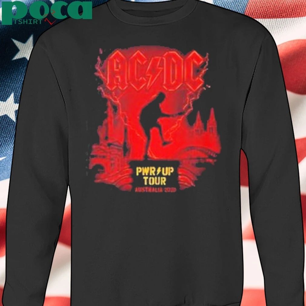 ACDC PWR Up Australia Tour 2025 Cities Tour Dates shirt