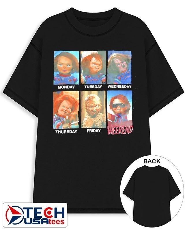 Chucky days of the week moods shirt