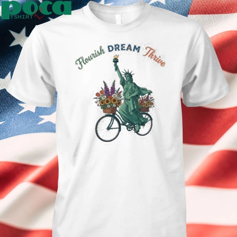 Anti-Trump Flourish Dream Thrive Portland Frog 2025 T-shirt